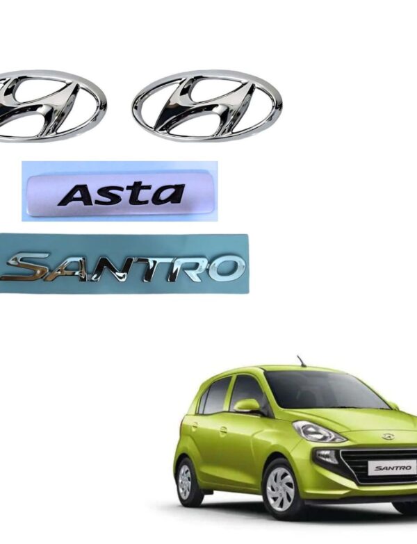 SKM Car 3D Emblem Chrome Finish Monogram SNTR ASTA New Model SNTR ASTA Name Plate