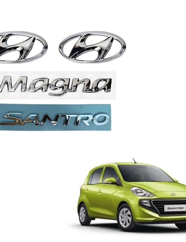 SKM Car 3D Emblem Finish Monogram SNTR Magna Chrome New Model