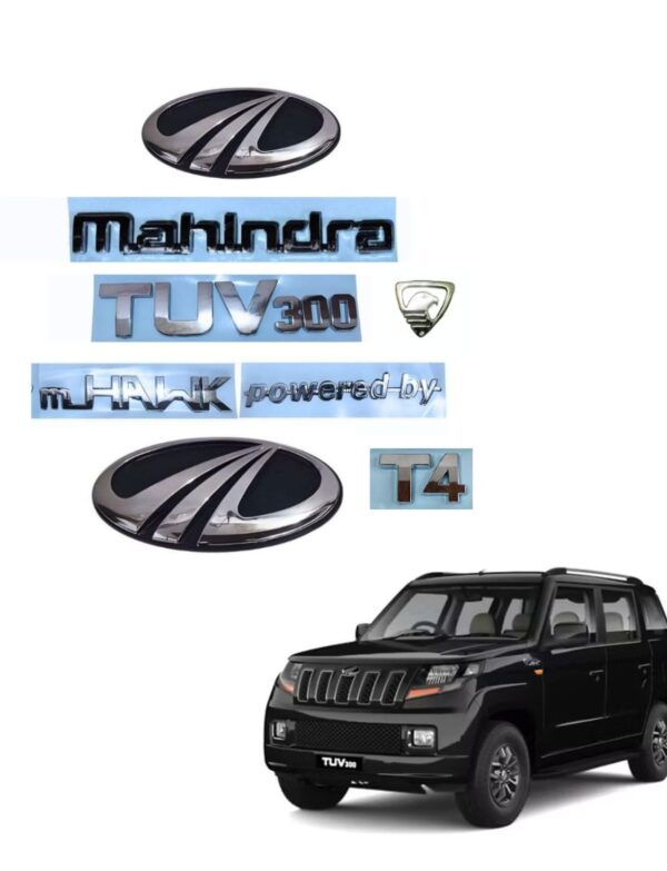 SKM Car 3D Chrome Emblem Monogram TUV 300 T4