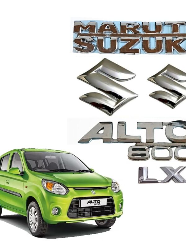 SKM 3D Car Emblem Chrome Finish Monogram  Alto 800 LXI 2016/NOW