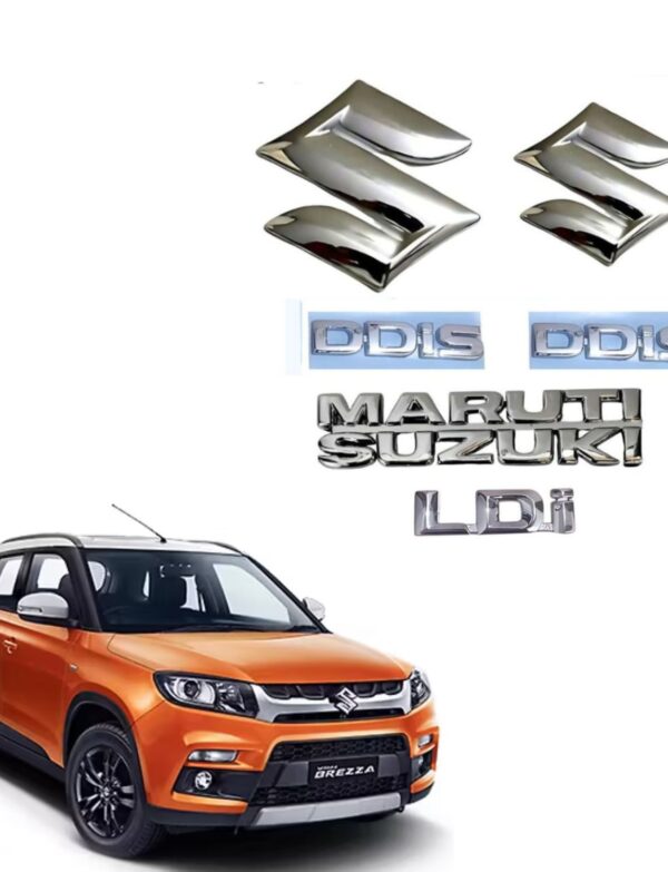 3D Emblem Chrome Finish Logo Monogram Vitara BREZZA  DDIS LDI