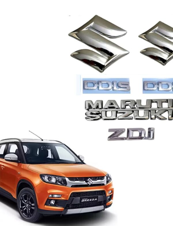3D Emblem Chrome Finish Logo Monogram Vitara BREZZA DDIS ZDI