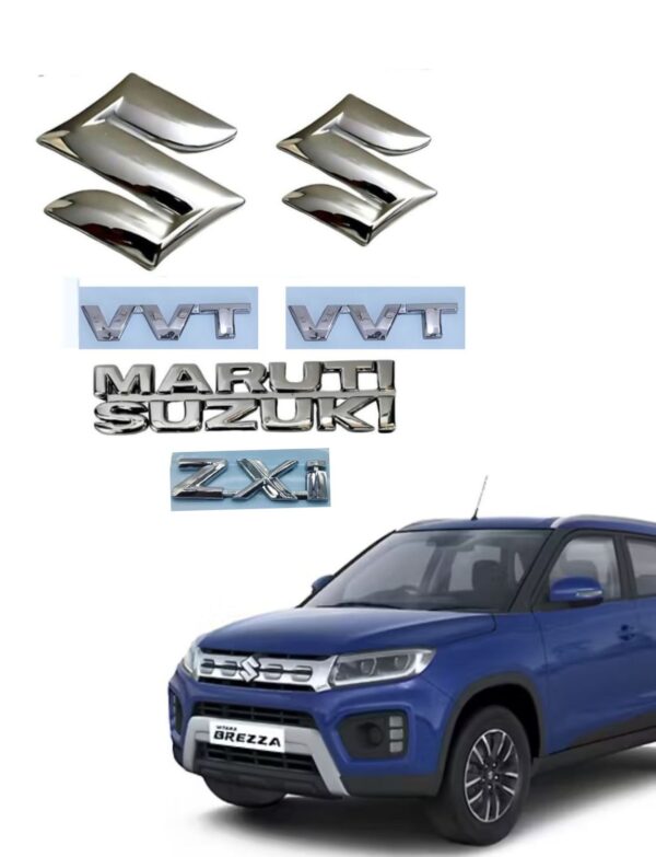 Emblem Chrome Finish Logo Monogram Vitara BREZZA ZXI