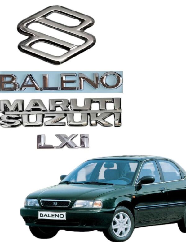 3D Car Emblem Chrome Finish Monogram BALENO 1999-2007 Old Model LXI
